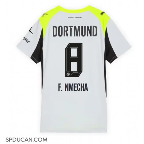 Zenski Nogometni Dres Borussia Dortmund Felix Nmecha #8 Gostujuci 2025-26 Kratak Rukav